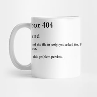 ERROR 404 SLEEP NOT FOUND Mug